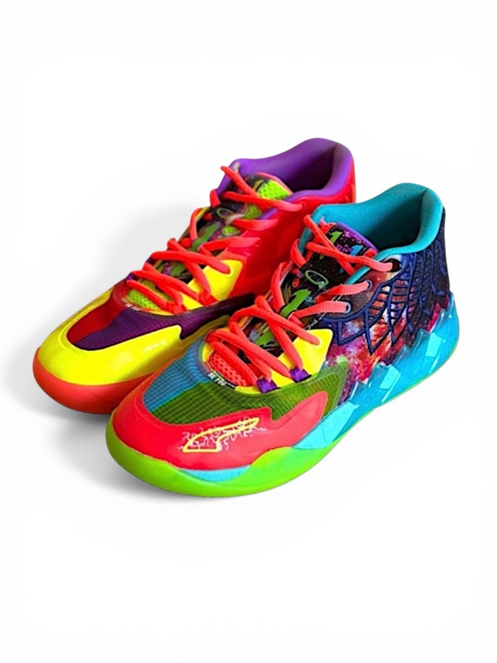 Puma MB.01 Be You LaMelo Ball Basketball Shoes Multicolor Rare Mens Size 10 - Picture 1 of 14